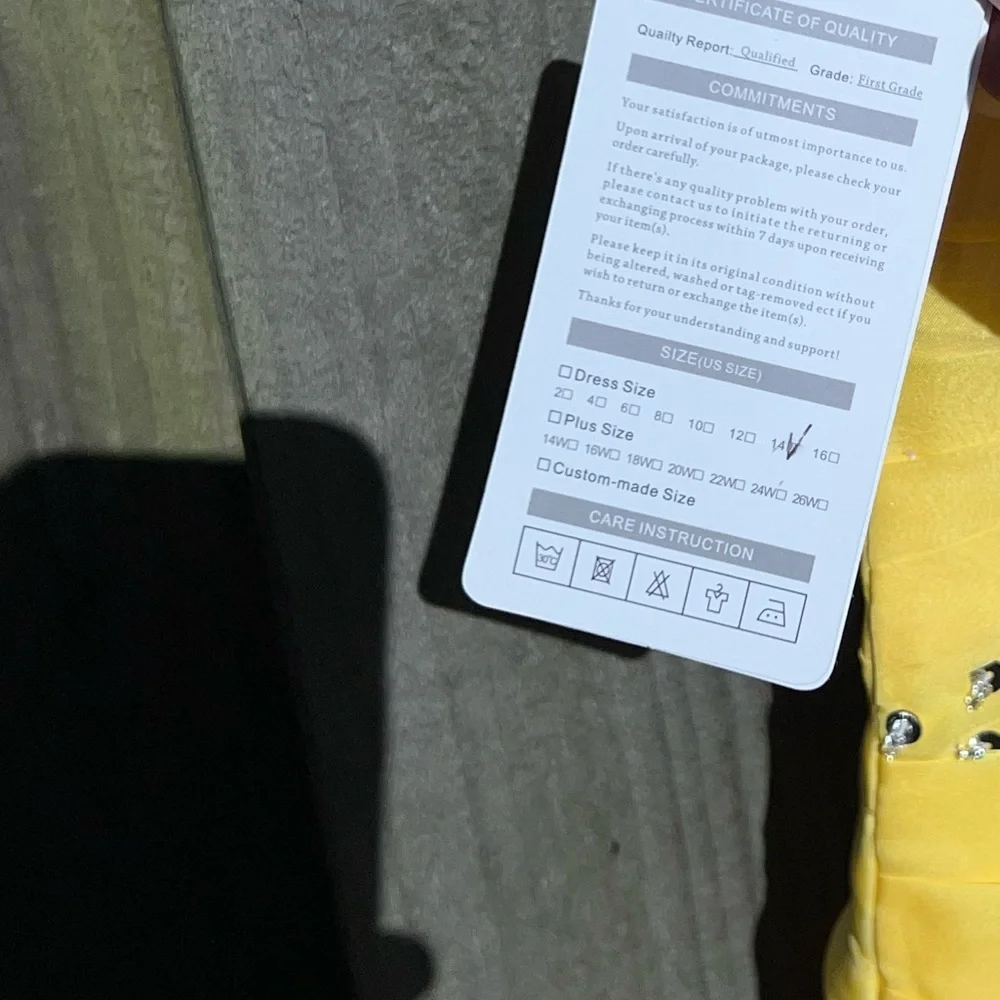 Judy Bridal one shoulder yellow gown. - Picture 12 of 13